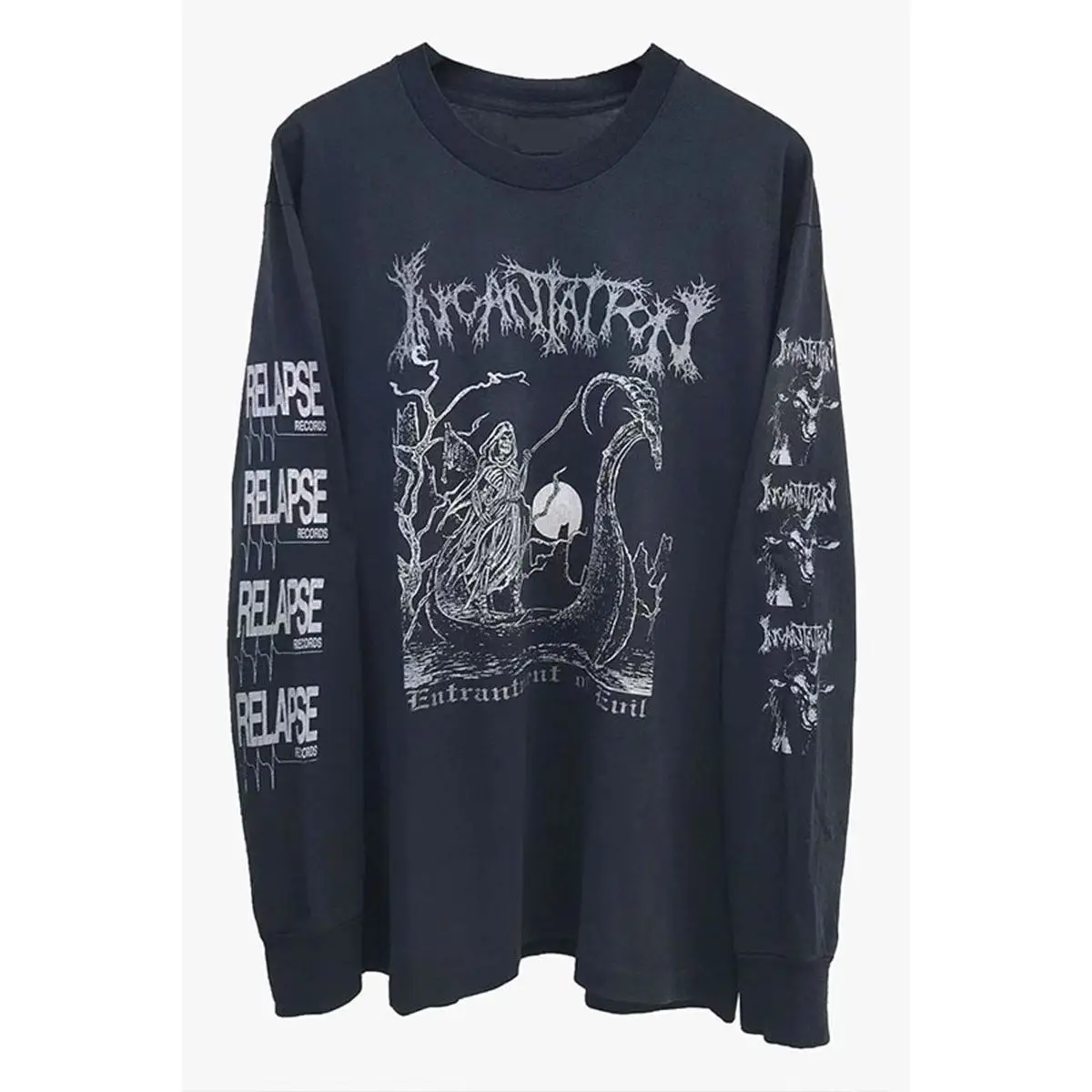 

Y2k Ретро футболка большого размера с буквенным принтом и длинными рукавами для мужчин и женщин, уличная одежда, осенний уличный топ в стиле хип-хоп, черная женская одежда