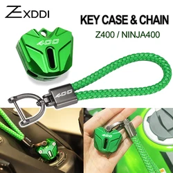 ZEXDDI For kawasaki Z400 Z 400 ninja400 ninja 400 2017-2024 2023 2022 Motorcycle CNC KeyCase KeyChain Key Cover ring accessories