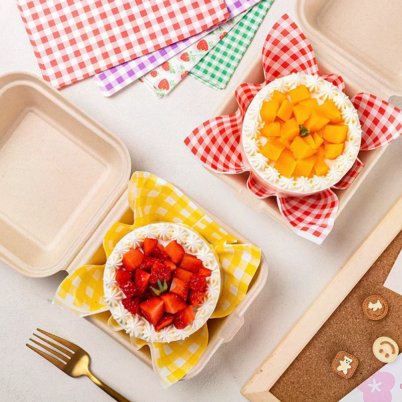 100Pcs Greaseproof Paper Liners Sandwich Wrapping Paper 7 Colors Wax Paper Sheets For BBQ Picnic Festival Party Fast Food