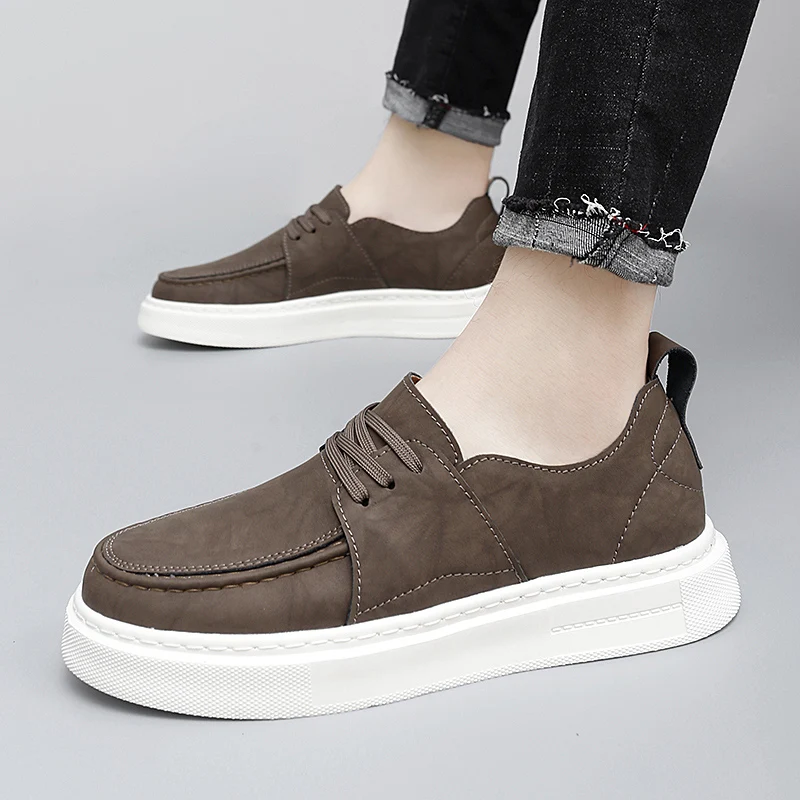 Sapatos de Borda Respirável Masculina, Design de Qualidade, Confortável, Casual, Ao ar livre, Festa, Diário, Escritório, Dirigindo, Qualidade Adulto