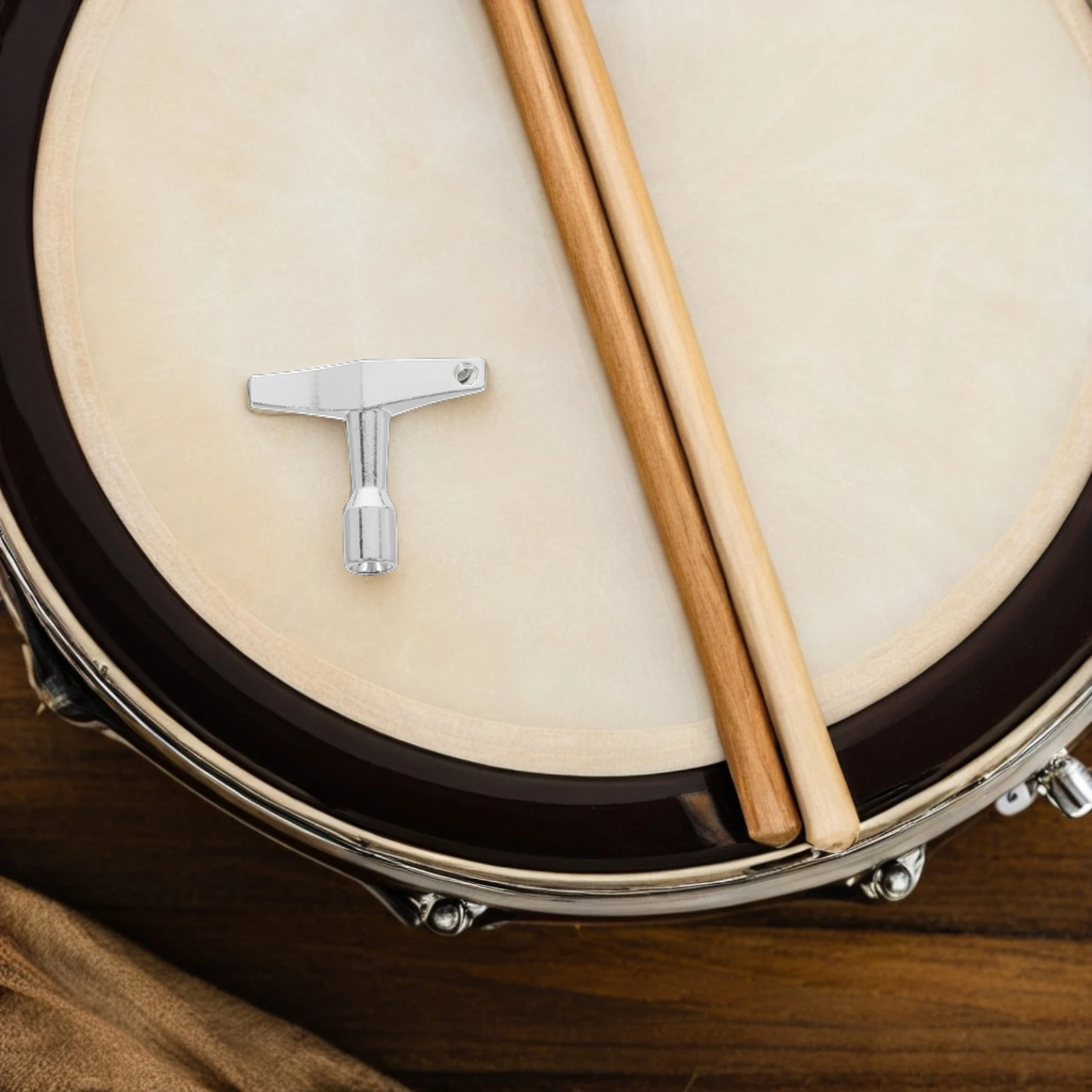 

Aluminum Drum Key Adjustable Four Corner Tuning Tool for Beginners Drum Accessories Instrument Wrench Metal Drum Tuner