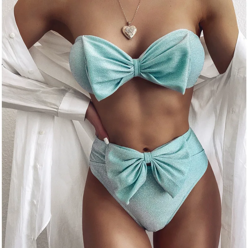 Bow Tie Sexy Bikinis 2024 Women\'s Swimwear Female Swimsuit Swimming Bathing Suits Girls Brazilian Bikini Set Beachwear Bather