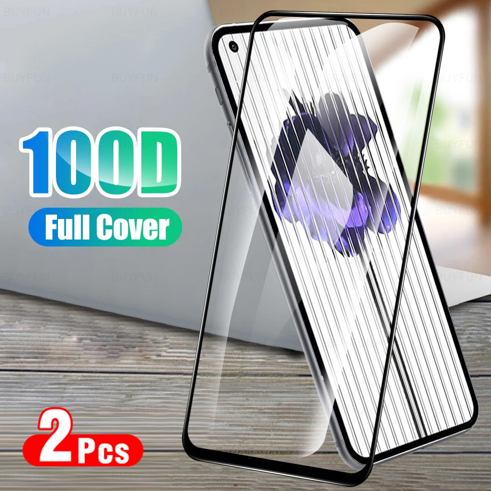 2PCS 100D Tempered Glass For Nothing Phone (1) Screen Protector Phone One 5G A063 6.55'' Transparent Full Cover Protective Glass