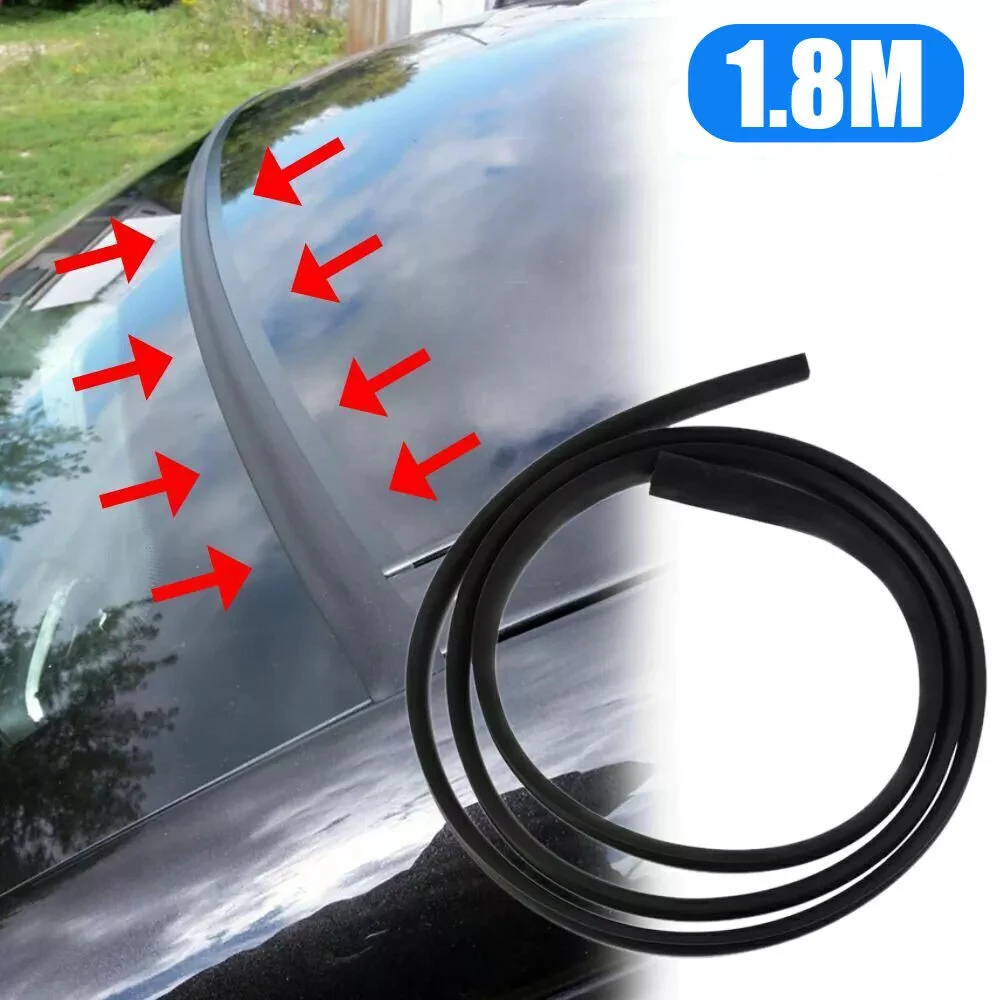 

1.8M Car Windshield Seal Strip Universal Rubber Roof Window Edge Seal Protector Sticker Waterproof Weather Dustproof Seal Strip