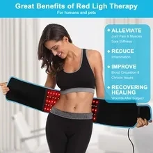 

Drop Shipping Body Pad Custom Waist Lipo Infrared 660Nm 850Nm Led Arm Belts Red Light Therapy Belt Wrap