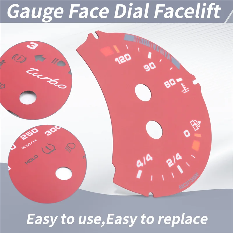 High Quality Gauge Face Dial Facelift For Porsche 971 Cayenne Macan 718 Paramera 911 Carrera 991 Dash Cluster Overlay
