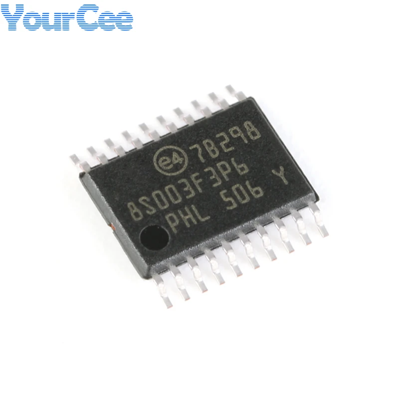 5pcs/1pc STM8S003F3P6 TSSOP-20 8S103F3P6 16MHz 8KB Flash Memory 8-bit Microcontroller MCU Chip EEPROM 128B RAM 1KB