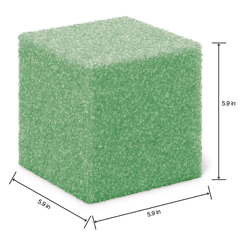 Cube 5.9 Inch x 5.9 Inch x 5.9 Inch Green