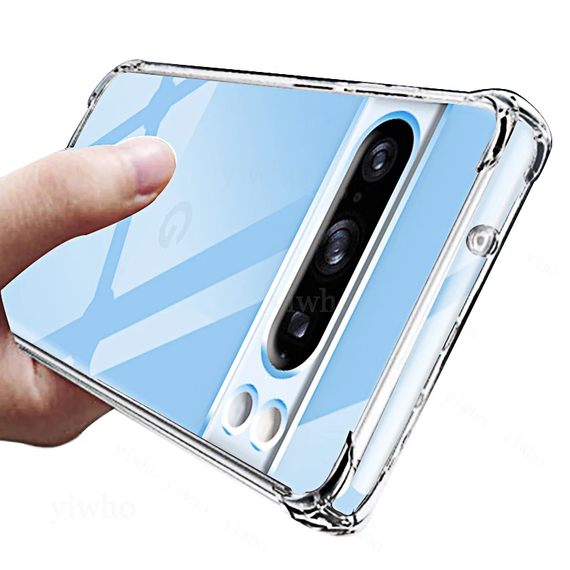 Custodia Per Telefono Per Google 8 Pro Retro In Silicone Tpu Trasparente Per Google Pixel 7A 7Pro 6Pro 8Pro 4 Xl 8 7 A 6 Pro Cover Morbida Pixel8-image