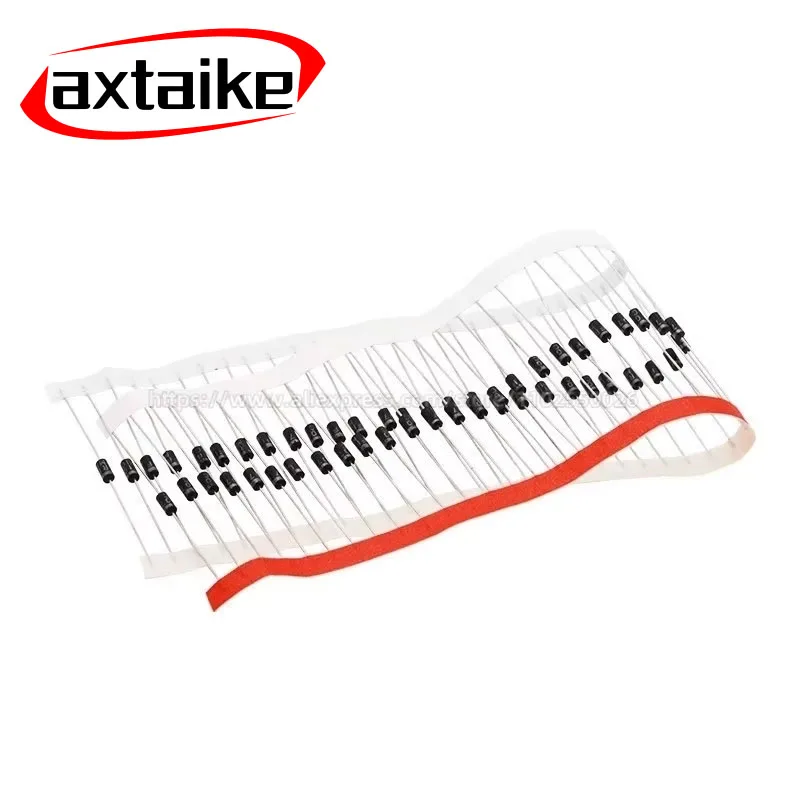 

100PCS 1N4001 1N4002 1N4004 1N4007 DO-41 1A 100/200/400/1000V DIP Rectifier Diode IN4007 4001 4004 4007 Diodes