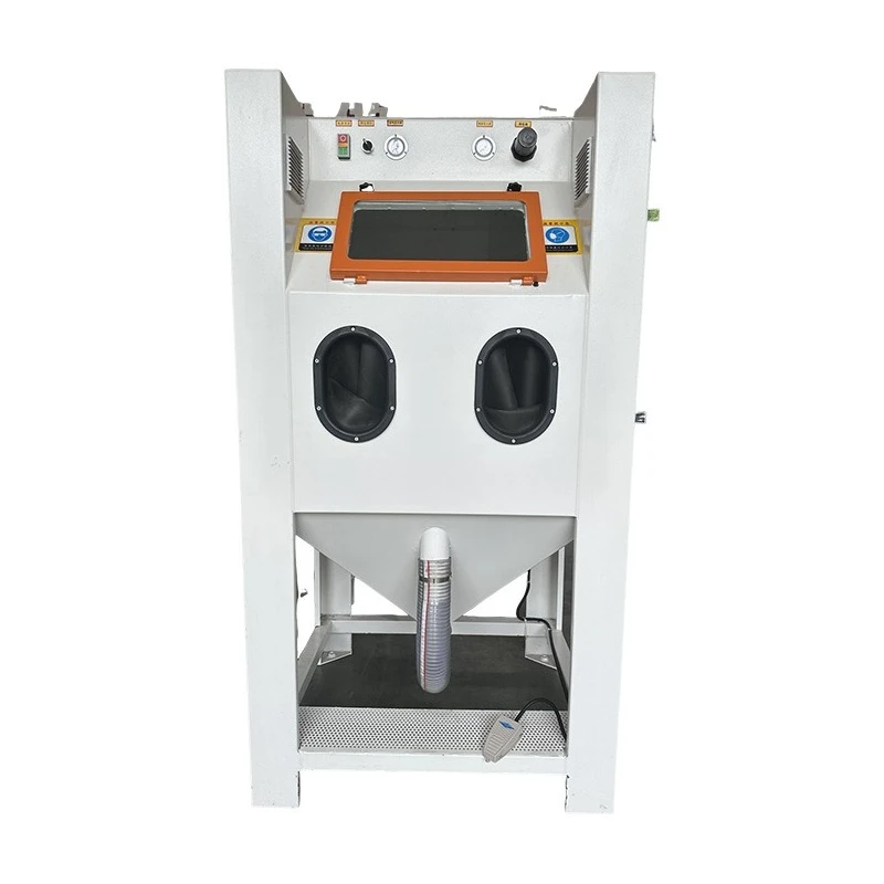 Small hand-held dry rust removal sander, high-pressure sandblasting equipment box-type environmentally friendly dust-free