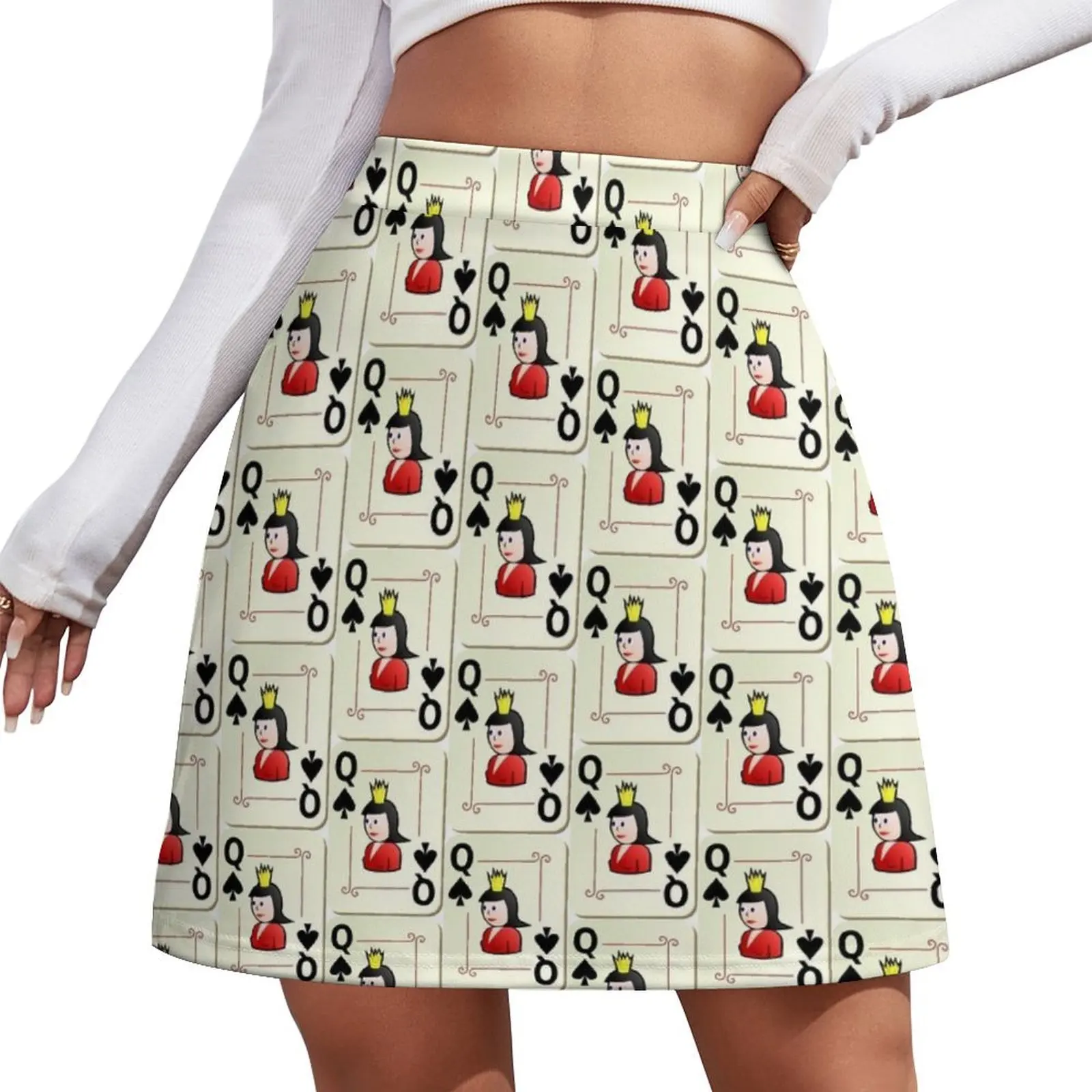 

Queen of Spade Mini Skirt japanese style 90s vintage clothes kpop Mini Skirt