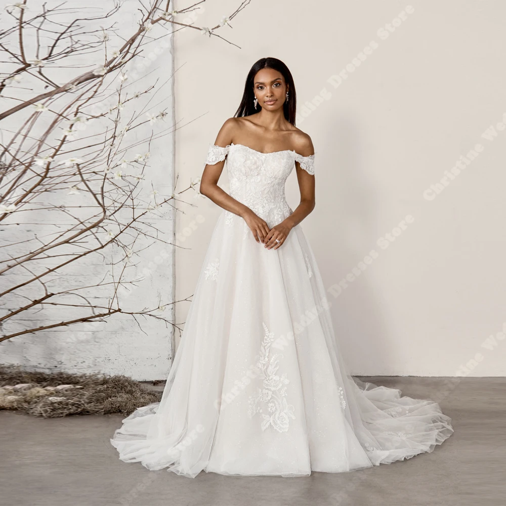 Vintage Tule Vrouwen Trouwjurken Sexy Mouwloze Backless Bruidsjurken Kant Bloemenprint A-lijn Vestidos de Novias Aangepast