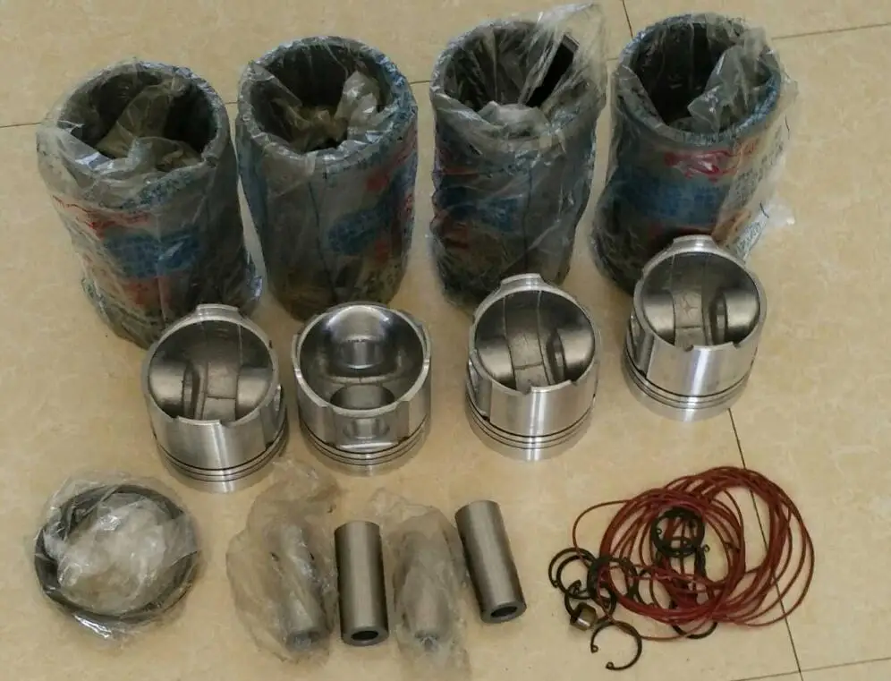 1 set of piston ,piston rings , piston pins and cylinder liner , O ring seals for R4105D R4105ZD R4105ZP diesel engine parts