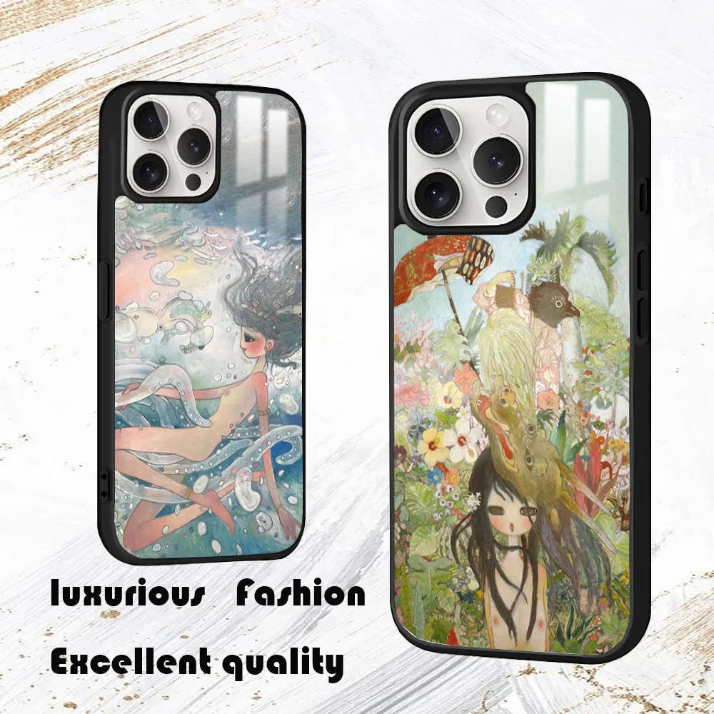 Selling Aya Takano Phone Case For iPhone 16 15 14 13 12 11 Pro Max Plus Mini PC Fashion High Quality mirror phone case