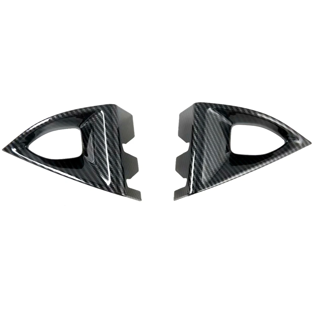 

2pcs Carbon Fiber Car Front Fog Light Cover Trims for Nissan Rogue 2021-2022 Auto Protector Accessories