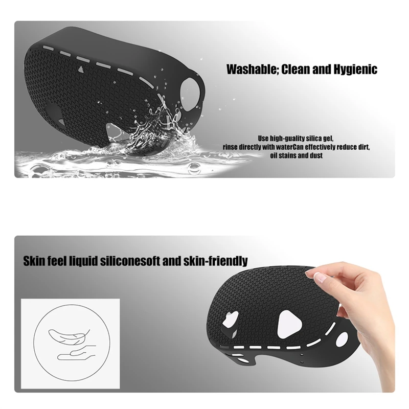 9-in-1 for Quest 3S Protective Case Controller Grip Face Cover Hand Strap Lens Cover,Rocker Cap VR Accessories White-A27I