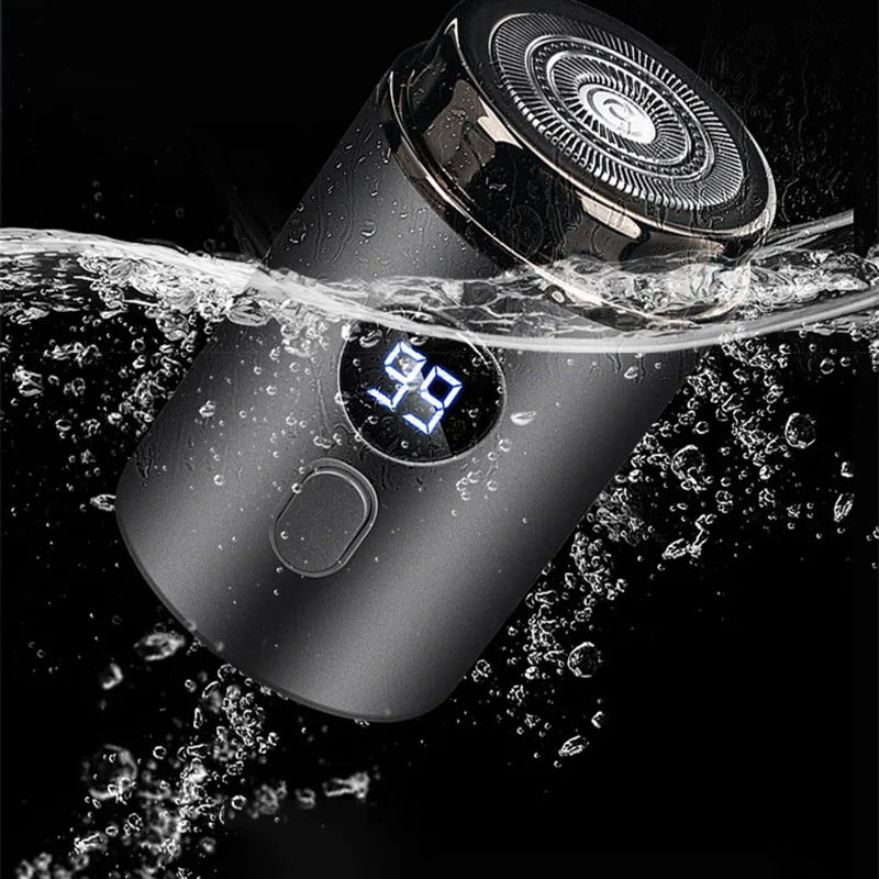 Men's Electric Shaver Usb Charge Mini Pocket Travel Razor Wet-Dry Comfortable Easy Travel Beard Body Hair Trimmer Pocket Razor