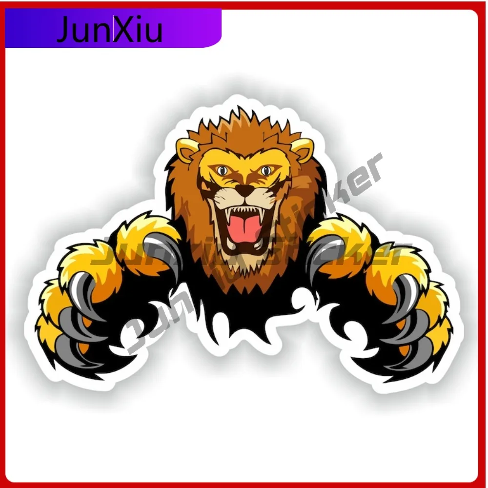 

Cartoon Lion Animals Sticker Custom Decals Rv Car Cover Suv Waterproof Outdoor Helmet Decals Custom Made Sticker Accessories Fun