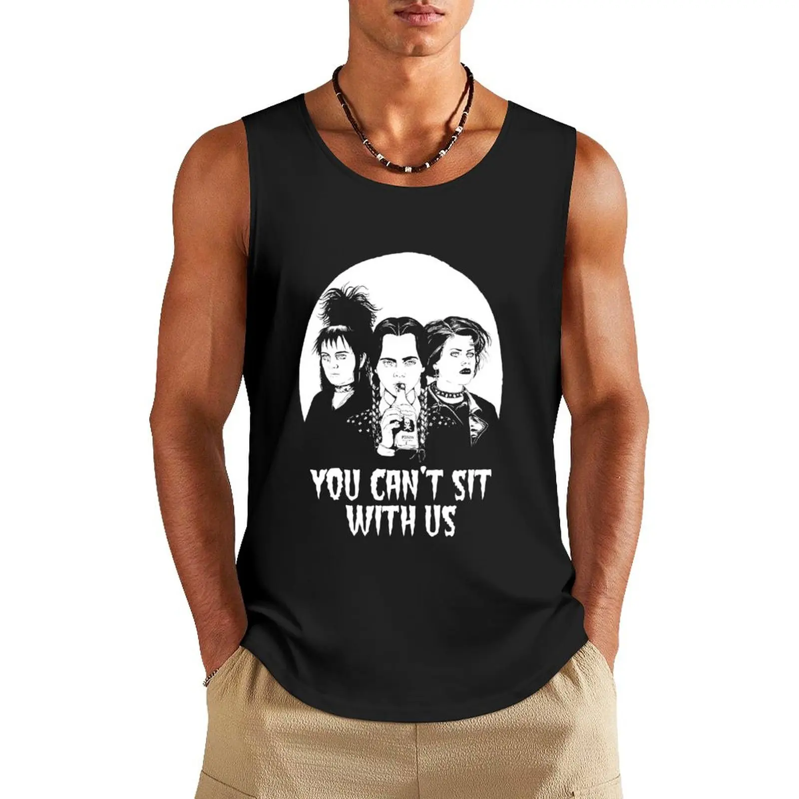 Lydia Deets Wednesday Adams and Nancy You Can't Sit with Us Shirt Tank Top T-shirt for fitness Man gym clothes