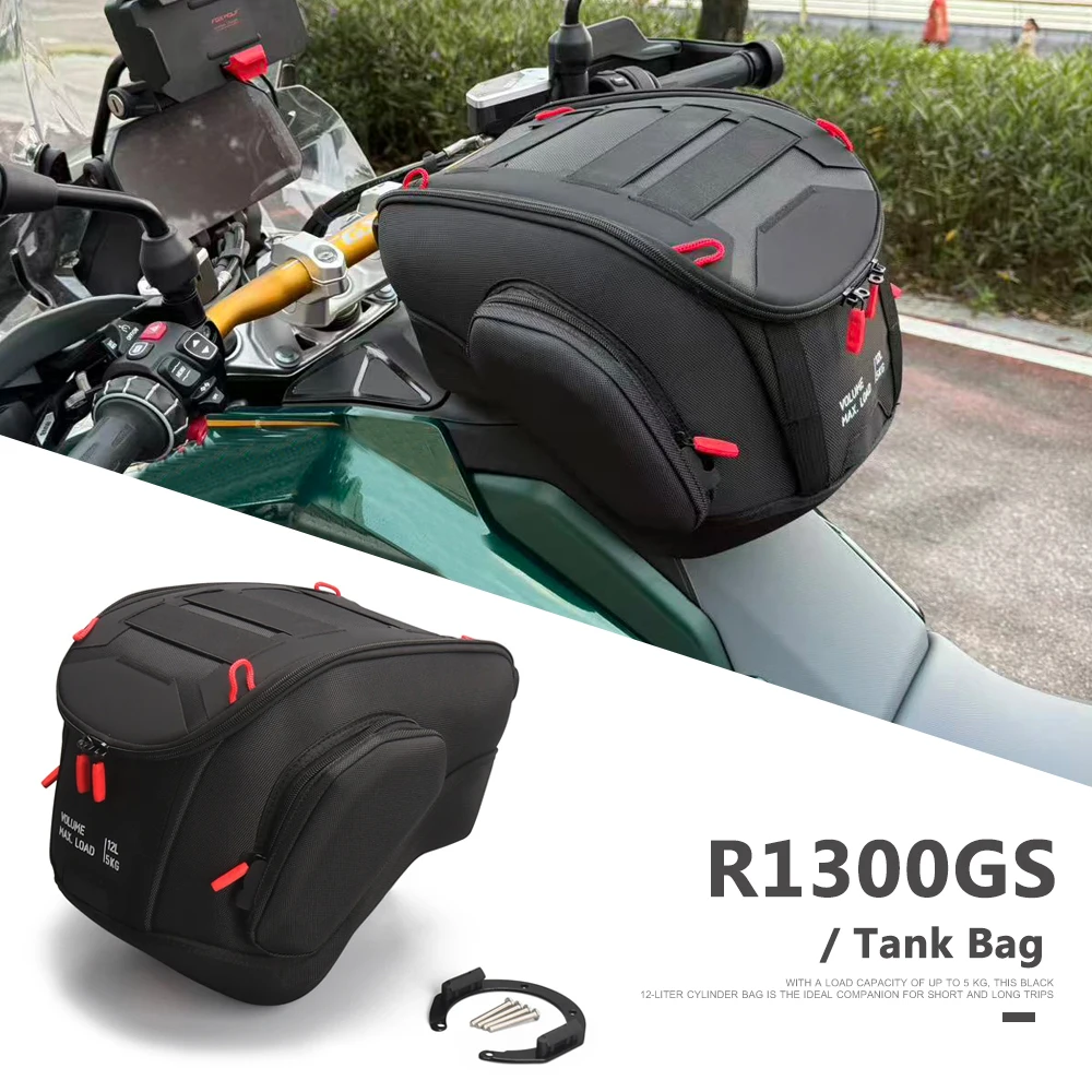 

Waterproof Fuel Tank Bag Logo 12L Tool Backpack Portable Motorcycle For BMW R1300GS r 1300 gs R1300 GS 1300 R 2023 2024 2025