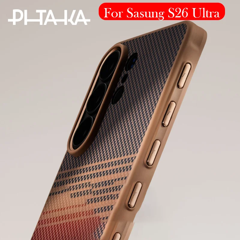 Genuine original PITAKA Anti-fall Case For Samsung S26/S25 Ultra Carbon Fiber Back Cover Case for SAMSUNG S26 ULTRA