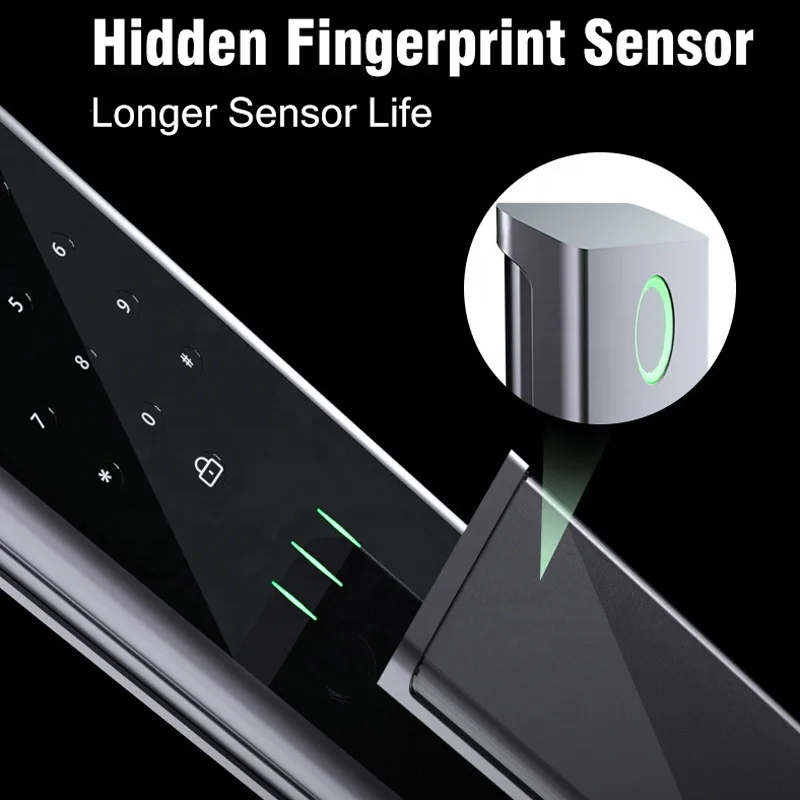 Fully Automatic Digital Biometrics Lock Home Smart Life Multifunction Password Waterproof Electronic Fingerprint Smart Lock