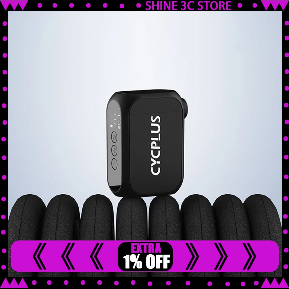 CYCPLUS AS210Max Mini Electric Bicycle Pump Portable High Pressure Smart Tire Inflator