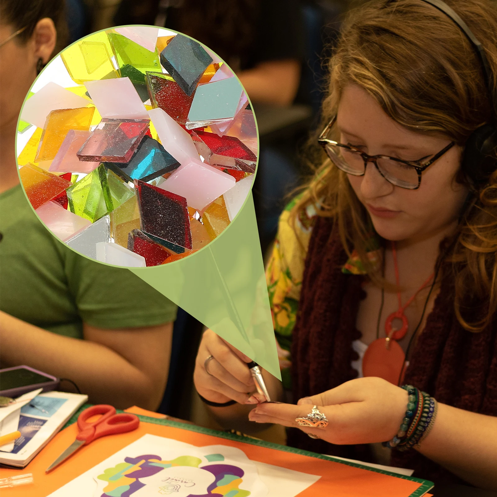 

1 Bag Of Diamond-Shaped Glass Decor Mosaic Tiles Smooth Colorful Craft Pieces For Diy Home Wall Flower Pot Projects