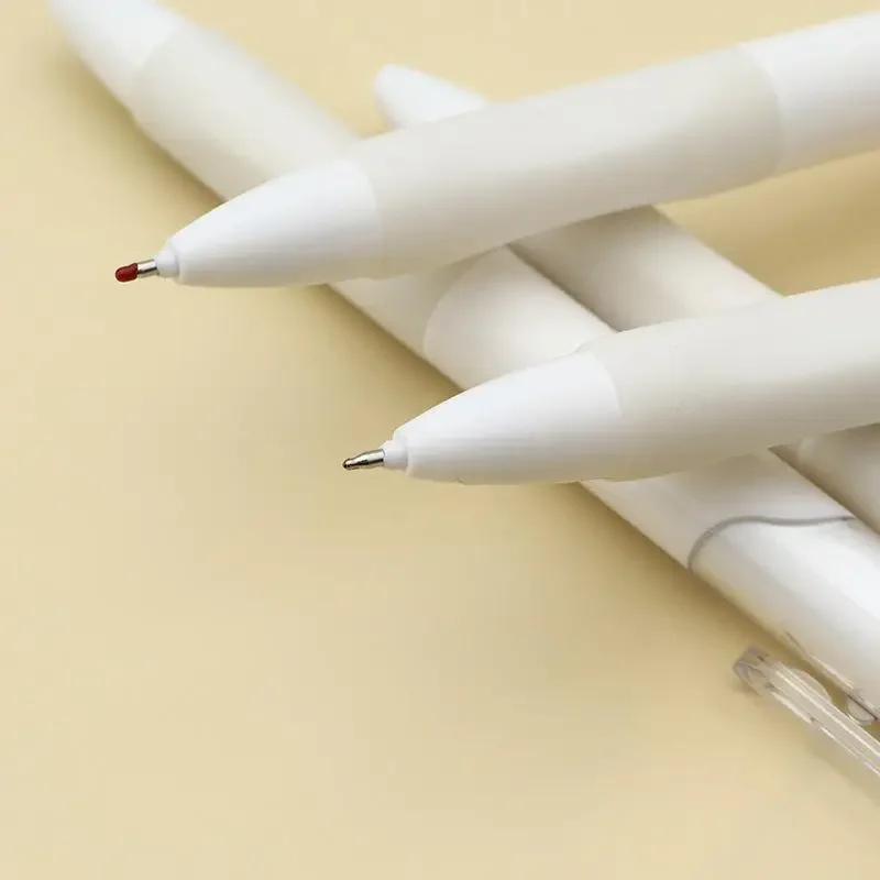 5/10 قطعة أقلام هلام الأبيض الصحافة نوع 0.5 مللي متر الحبر الأسود امتحان الطالب الكتابة لوازم مكتب قلم توقيع القرطاسية المدرسية