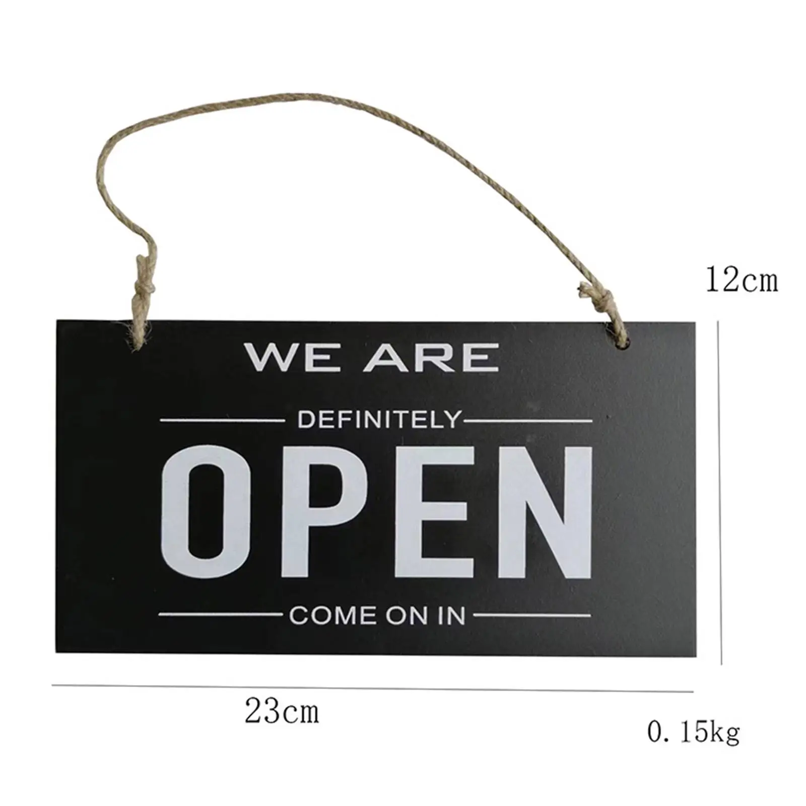 Rustic Open Closed Sign Shop Door Sign Double Sided Hanging Sign for Shop Cafe Restaurant Pub Bar Coffee Decoration