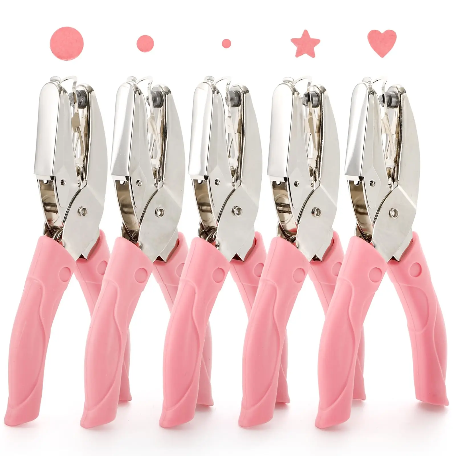 

Cute Single Hole Puncher Scrapbooking Paper Punches Kawaii Star Heart Circle Hole Punch DIY Craft Shape Cutter Perforator 2024
