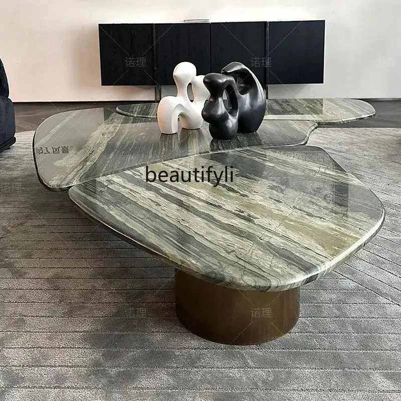 NQ52 Great discounts Italian light luxury modern special-shaped irregular villa model room design sense living room combination