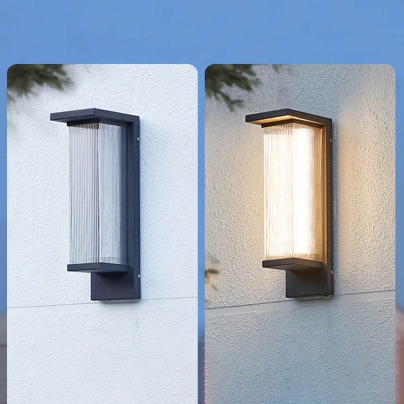 Stainless Steel Waterproof IP65 Lighting Outdoor Waterproof Wall Lamps Aisle Porch Wall Lights Waterproof Exterior Wall Fixtures