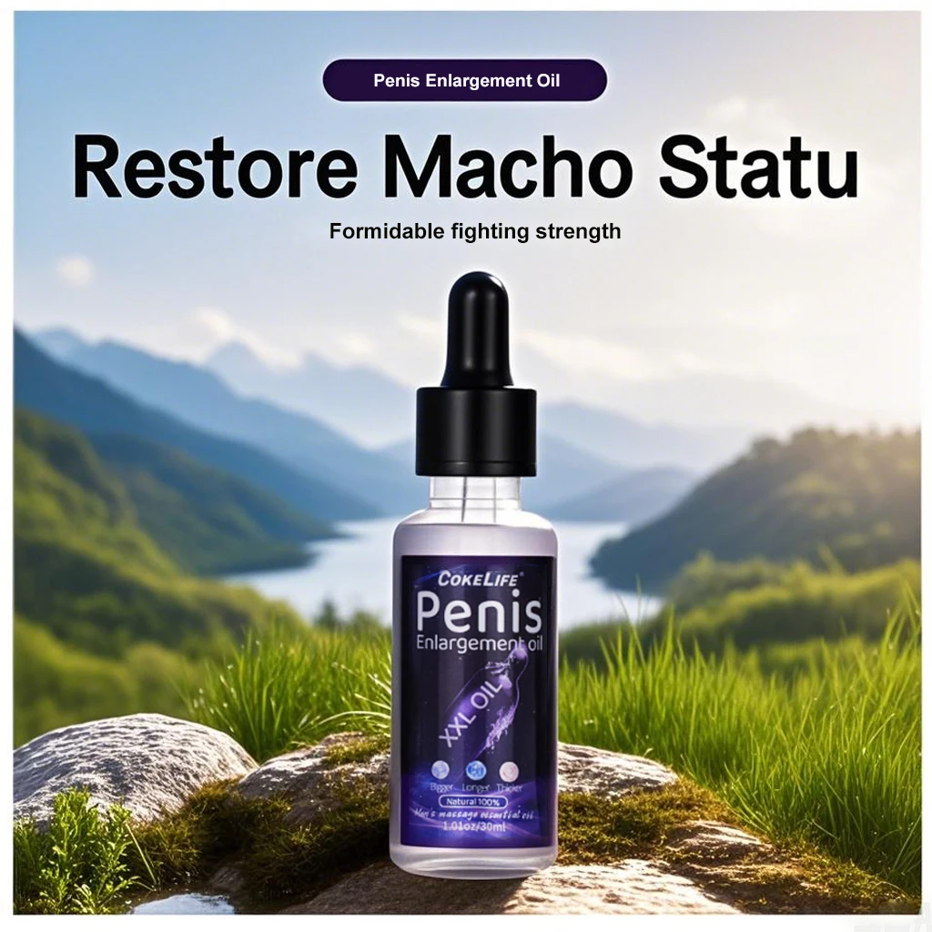 Natural Penis Enlargement Massage Oil for Men Herbal Male Enhancement Cream Bigger Size Growth Intimate Care Adult Sex Products