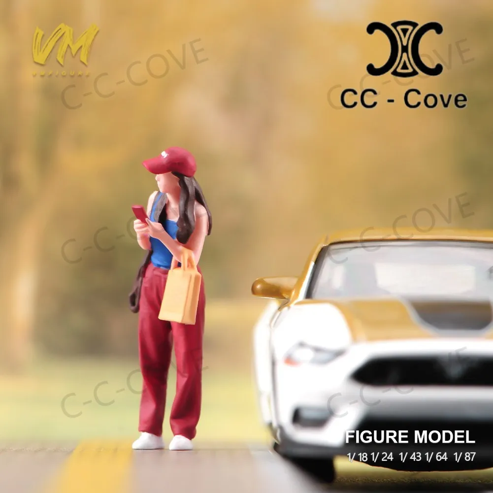 ทาสี Miniatures 1/18 1/24 1/43 1/64 1/87 สาวแต่งตัว Leisurewear ช้อปปิ้งนอกรูปของเล่นดูตกแต่ง