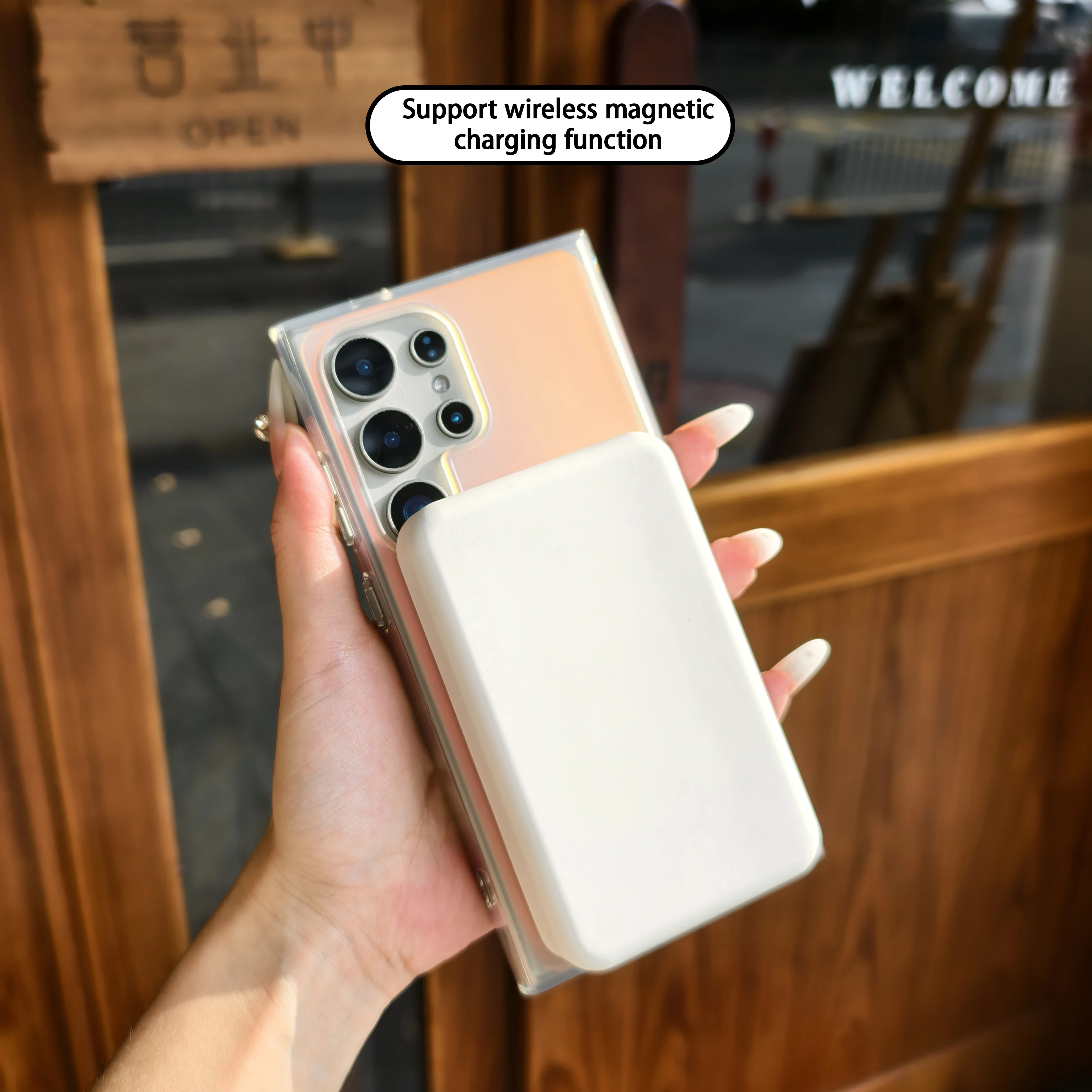 Funda protectora de lujo a prueba de golpes que cambia de color, exfoliante solar, atracción magnética para Samsung Galaxy S25 S24FE S23.