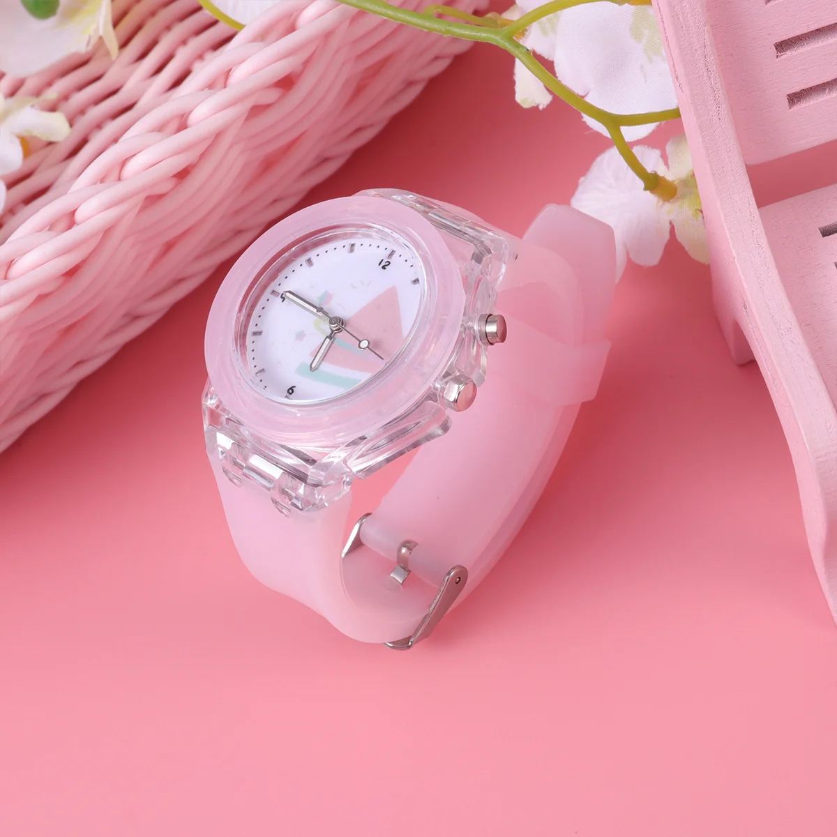 سوار معصم كرتوني مضيء في الظلام لمتين لساعة الرسوم المتحركة