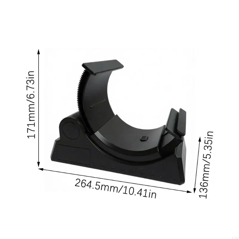 Laptop and Pad Device Stand with Raised Open-Bottom Support, Selectable Screen Position, and ABS Construction for Desks K1KF