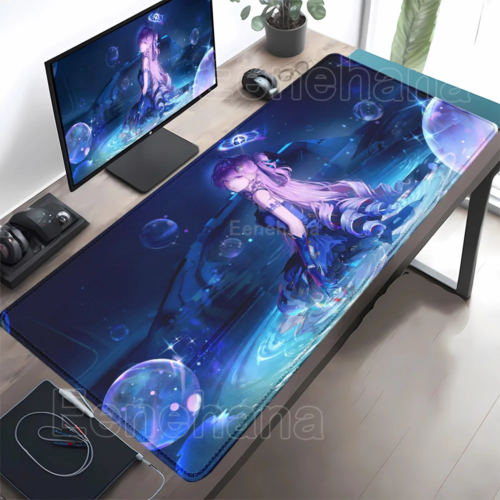 Denia Wuthering Waves Mousepad Kawaii Anime Girl Gaming Keyboard Office accessories game Mouse Pad Rubber HD Printing Desk Mat