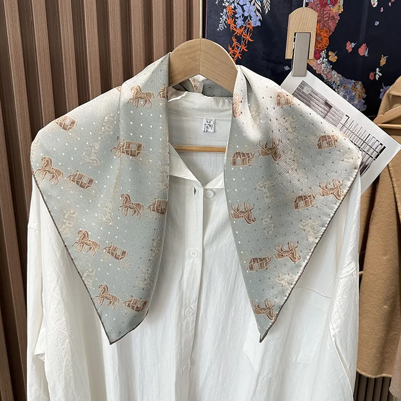 حك وشاح 65 سنتيمتر النساء ساحة الحرير عصابات الفاخرة مصمم هيمز توالت حواف شالات رئيس حقيبة اكسسوارات هدية الكريسماس #5