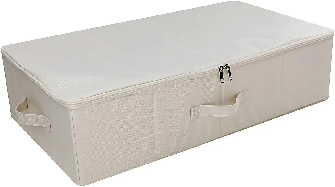 CREATE PRO Folding Under Bed Storage Organizer Bins with Lid, Clothes Basket, Garment Box