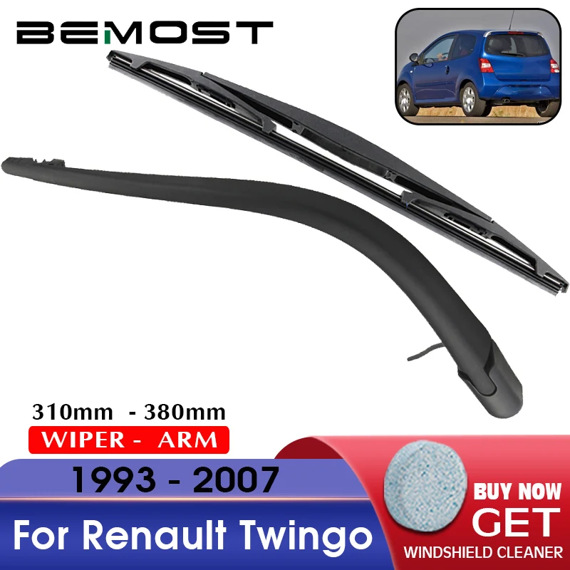 BEMOST Car Rear Windshield Wiper Arm Blades Brushes For Renault Twingo 1993-2007 310MM Hatchback Window Windscreen Auto Styling