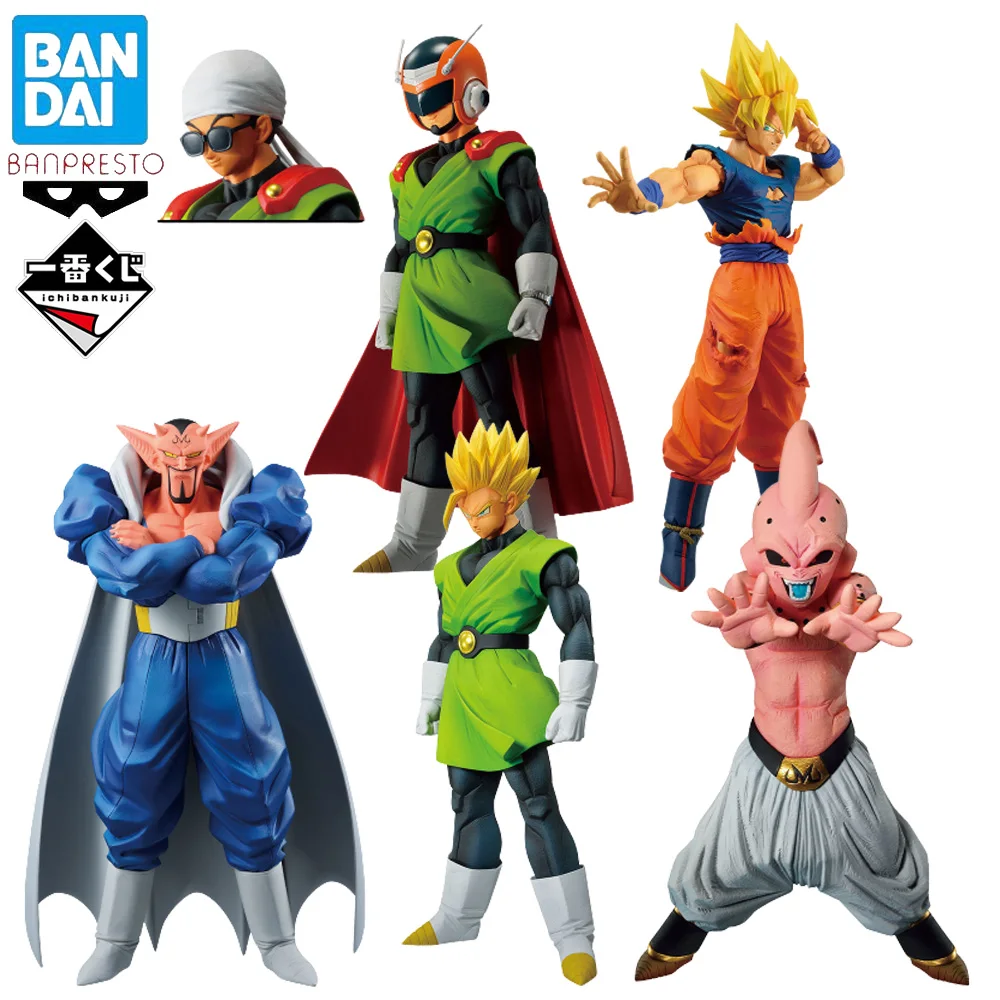 

In Stock Original Bandai Ichiban Kuji Dragon Ball Son Gohan Buu Dabura Son Goku Figure Genuine Anime Model