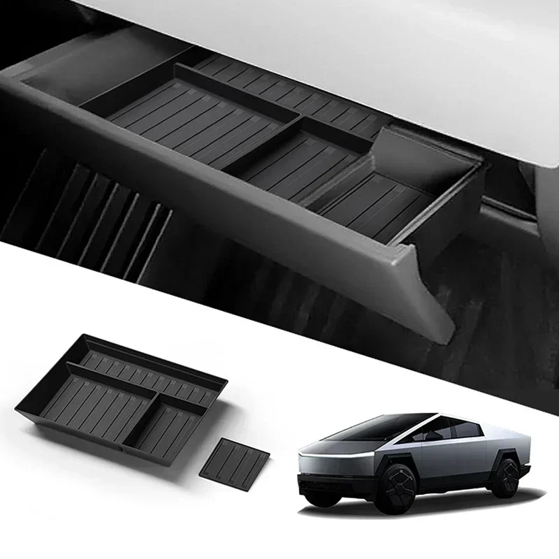

New Central Console Glove Box Storage Organizer Tray For Tesla Cybertruck 2024 Automobiles Interior Accessories