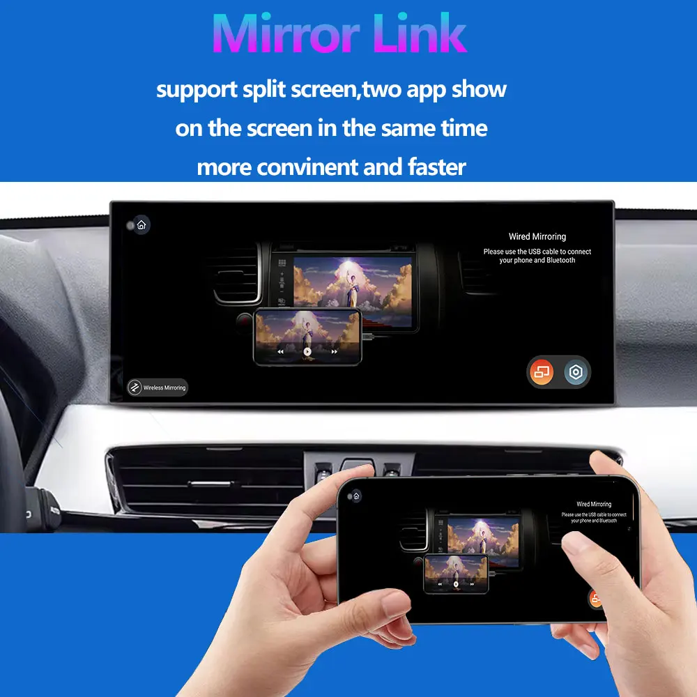 10.25 ''Voor BMW 5 Serie F10 F11 2011-2017 CIC/NBT Systeem Android OS Draadloze Carplay Autoradio multimedia BT GPS 4G WiFi DSP