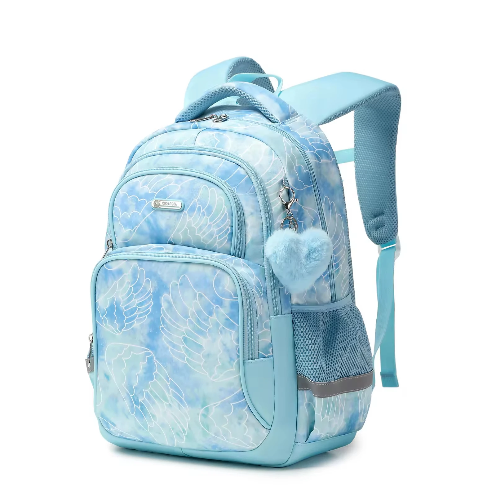 GM-6032 Hoge Kwaliteit Groene Vleugels Basisschool Studenten Rugzakken Kids Cartoon Schooltas Waterdichte Mochila