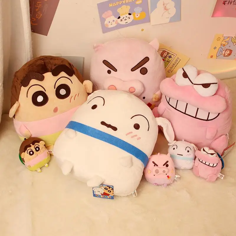 25Cm Plush Doll Pendant Anime Crayon Shinchan Figure Kawaii Decorate Girl Cushion Doll Toy Good Looks Pp Cotton Pillow Doll Gift