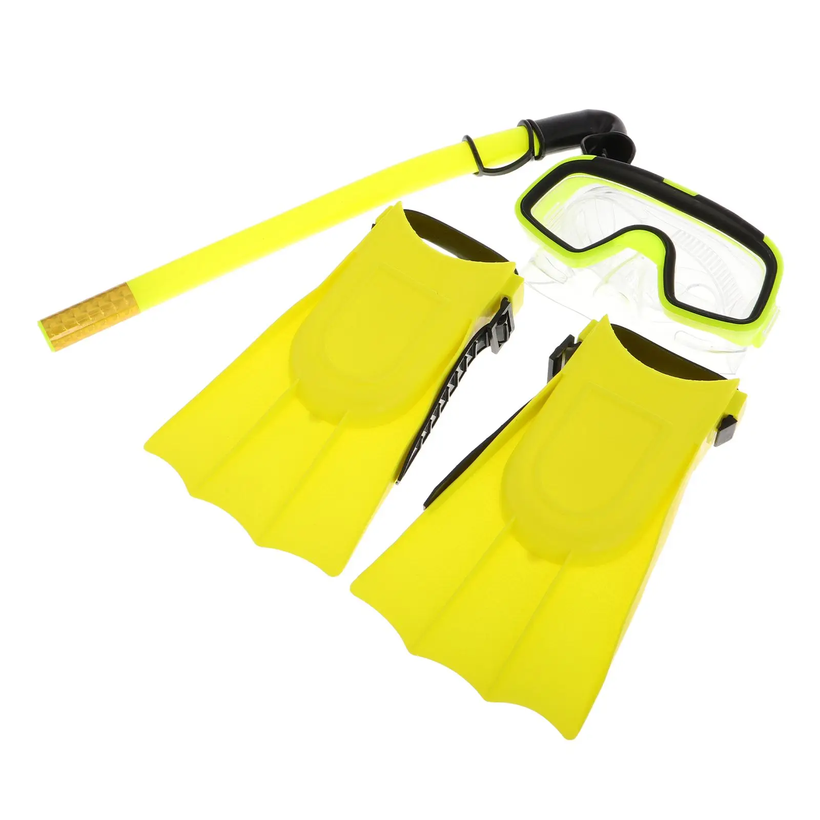 

Children Diving Suit Kids Gear Floating Flippers Swimming Goggles Dry Snorkeling Set Youth Training Fins