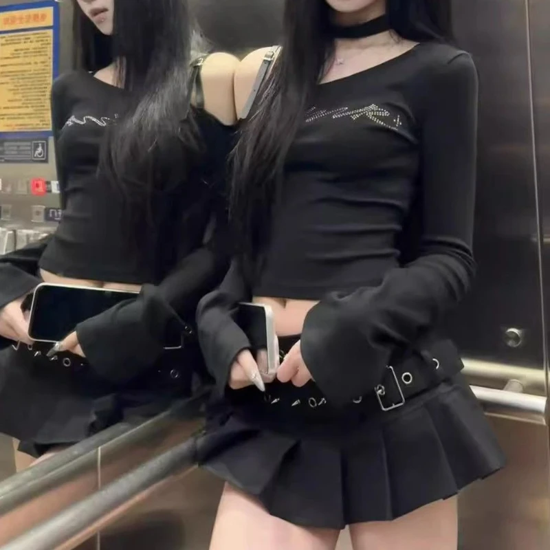 Novo design de moda saia plissada com cinto duplo para mulheres no verão estilo coreano versátil saia curta fina de cintura alta